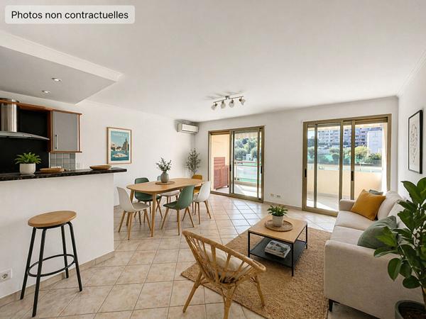 Le Cannet MontJoli - Appartement 3 pièces 63m² - Terrasse sud au calme - piscine - cave