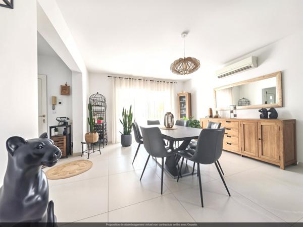 Maison type 6 de 140 m² sur 500 m² de terrain avec piscine et garage