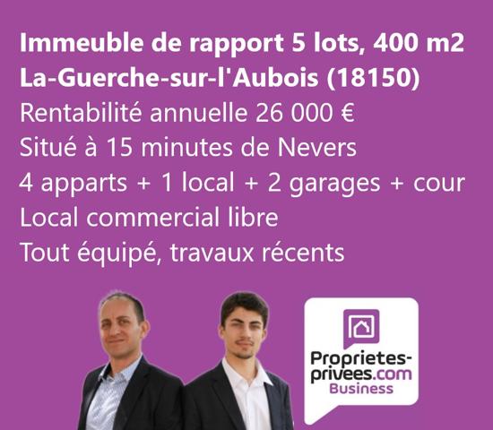 18150 LA-GUERCHE-SUR-L'AUBOIS - IMMEUBLE DE RAPPORT 400 M2