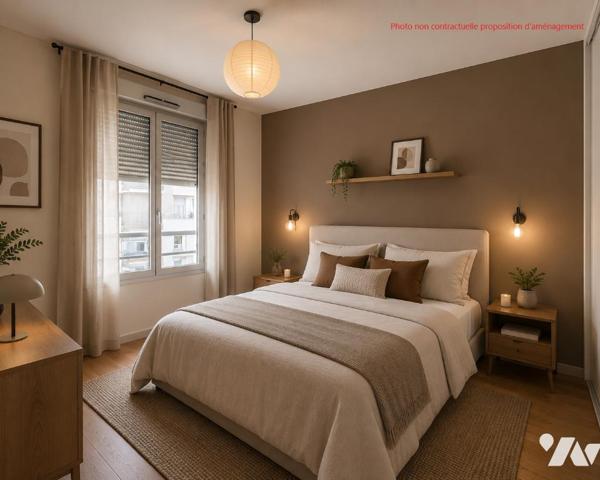 LYON 7ème - proche place Jean Macé - T4 de 88,03 m² avec balcon dans résidence 2000