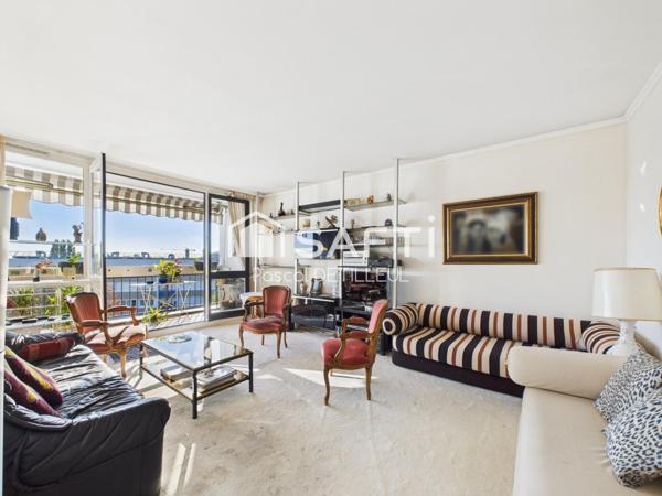 GARCHES - Buzenval appartement 4 pièces 82m2 - Dernier étage vue Paris