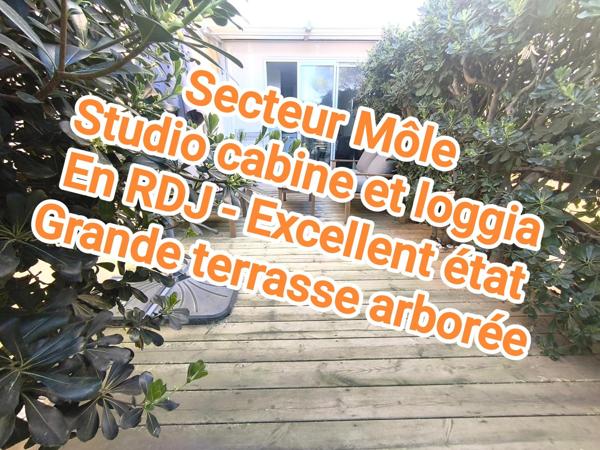 Studio avec terrasse - Proche mer - parking gratuit