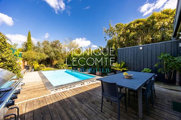 Immobilier de prestige à Bordeaux 			 33700 MERIGNAC 			Mérignac - St Augustin - Maison familiale 150 M2 - 4 chambres - Jardin - Piscine