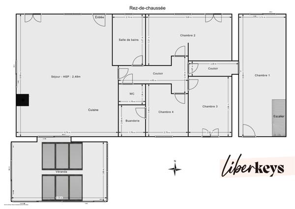 Grande maison moderne et récente