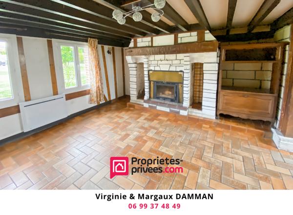 Maison type normande à rénover avec potentiel et charme de l'ancien