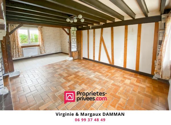Maison type normande à rénover avec potentiel et charme de l'ancien
