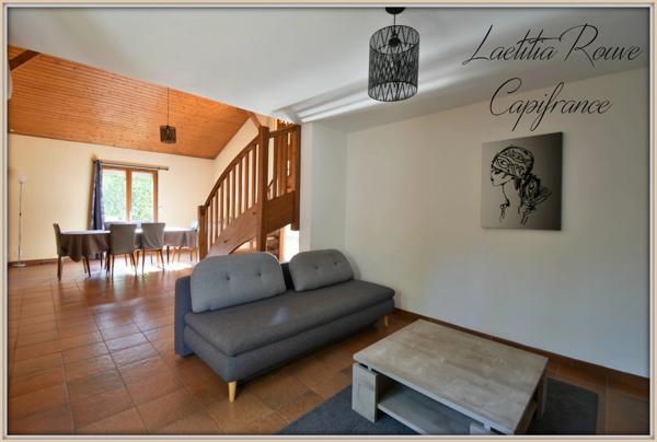 Maison 3 chambres, bureau, garage, jardin clos secteur calme