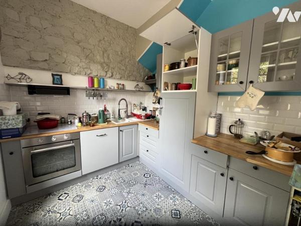 LA FERTE MACE, maison de ville 4 ch sans travaux avec garage et jardin