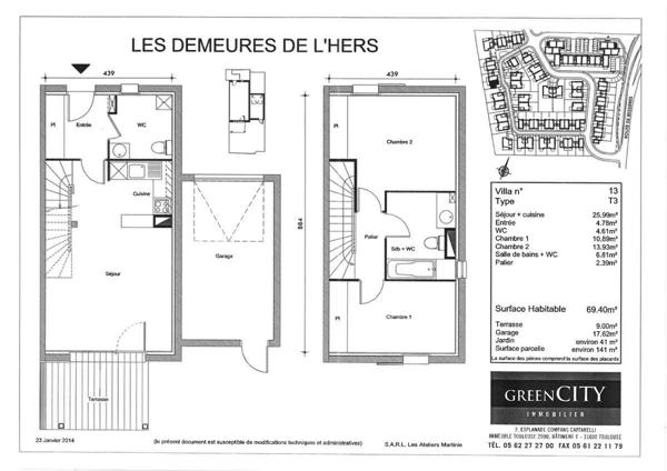 CASTELGINEST / Vente Maison 3 Pièces 69 m²