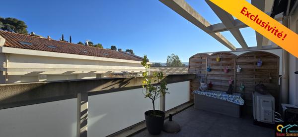 Appartement 3 pieces 47m² carrez et 60m² au sol avec grande terrasse