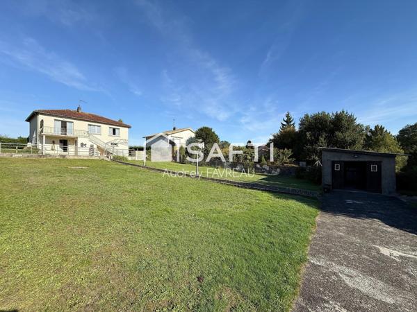 Maison sur sous-sol, 2 chambres, bureau, 2 garages