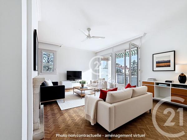 Appartement T3 à vendre  4 pièces - 93,66 m2 CHARBONNIERES LES BAINS - 69