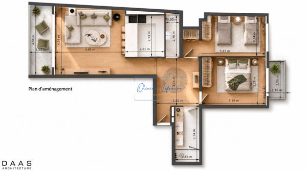 Appartement à vendre 3 pièces 74 m² Le Port-Marly