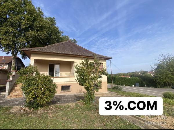 3%COM Maison de plain pied avec 3 chambres et jardin Hochfelden (67270)