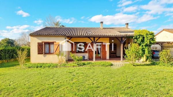 Plain-pied avec jardin, beau potentiel à saisir
