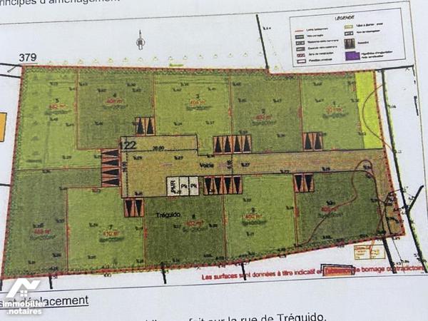 Exclusivité Terrain à bâtir de 404m² à LOCTUDY B713