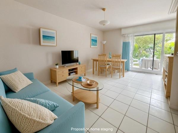 Appartement 2 pièces de 34,38 m² avec jardin, garage et cellier – CABOURG (14)