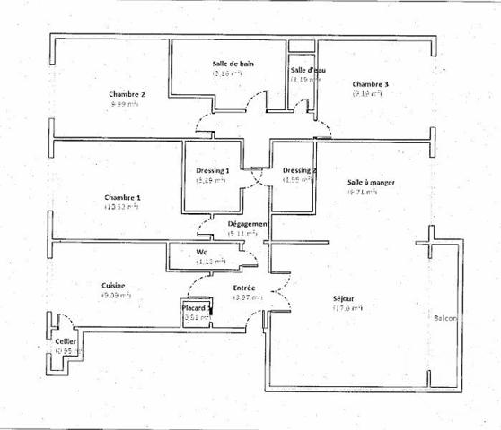 Appartement F4 à vendre  5 pièces - 87,45 m2 YERRES - 91