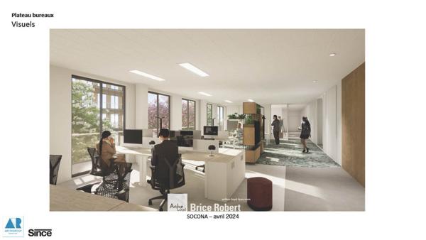 Bureaux à louer à Lyon avec espaces verts et grande modularité