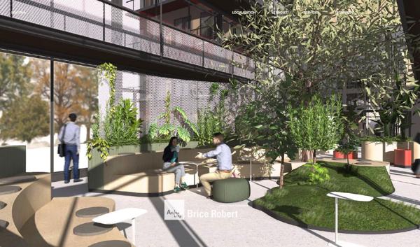 Bureaux à louer à Lyon avec espaces verts et grande modularité