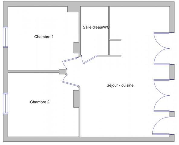 Appartement  3 pièces