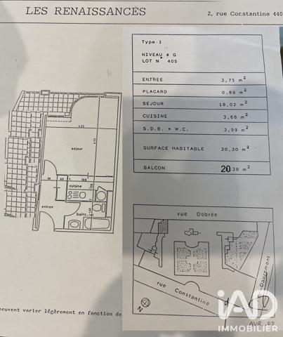 Studio à vendre 30 m² Nantes