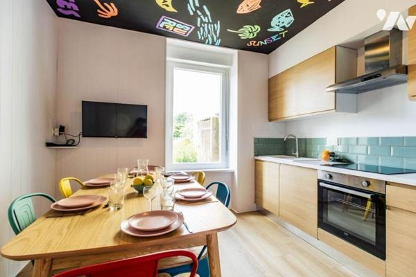 Ensemble immobilier composé de 6 chambres d'étudiants