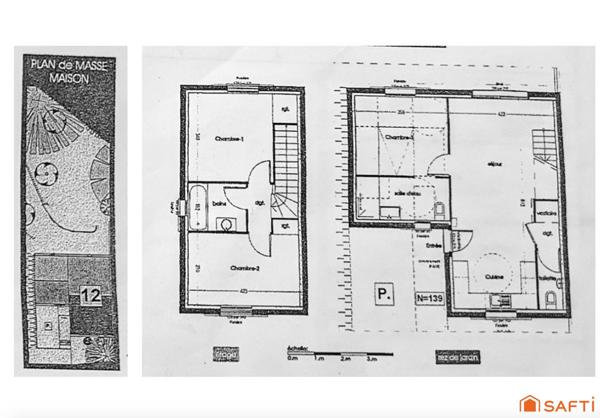 Belle maison moderne avec jardin et terrasse