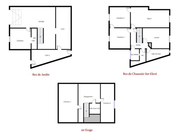 91700 - Maison Sainte Genevieve Des Bois 6 pièces - 5ch - 3 sdb