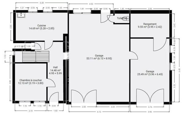 Maison de village de 173m2 avec garage hyper centre Francheville le Haut