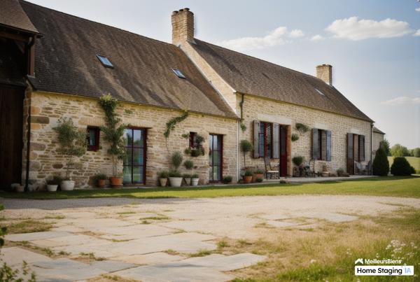 Maison Fermette Longère rénovée de 160m2 4 chambres de plain pied avec possibilité gite - proche Le Mans