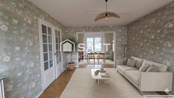 Maison  4 chambres sous sol jardin