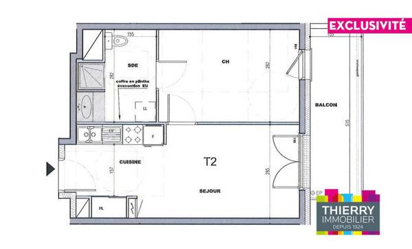 Appartement 2 pièces - 44800 Saint-Herblain -  Saint-Herblain Bourg-Solvardière-Pelousière