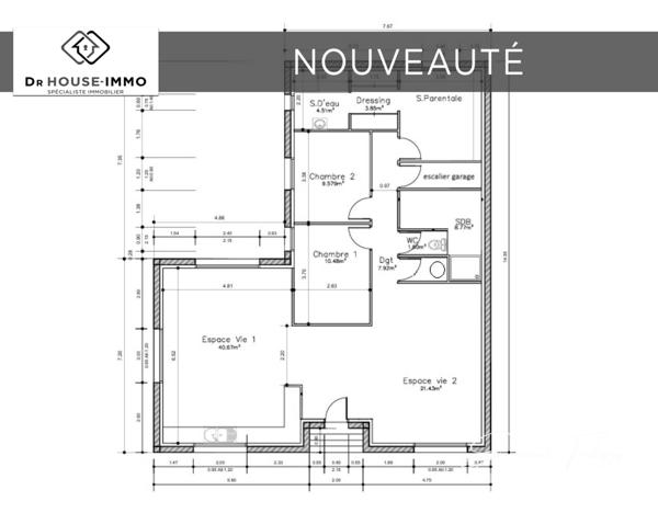 Maison à vendre 4 pièces de 115 m²