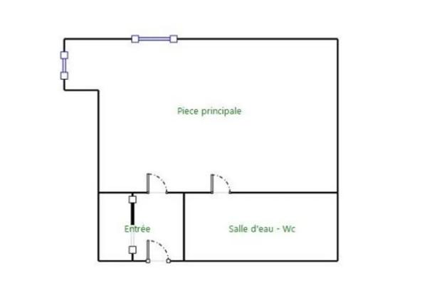 STUDIO MEUBLE DE 18 M2 AVEC TERRASSE PRIVATIVE