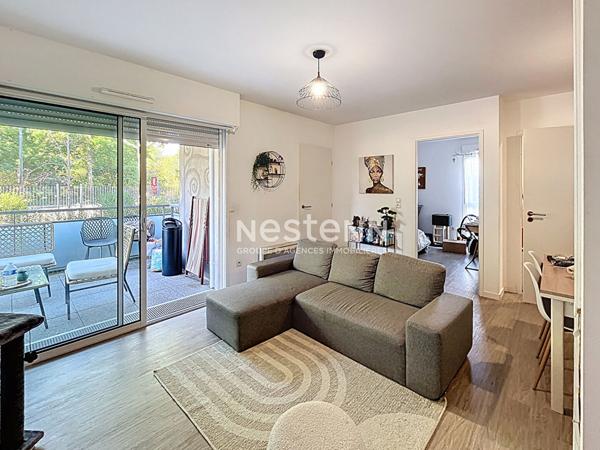 A VENDRE ANGERS ESA/ARBORETUM-Angers 2 pièces de 43 m2- Terrasse- Parking en sous-sol