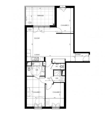 Appartement à vendre 4 pièces 87 m² Fontainebleau