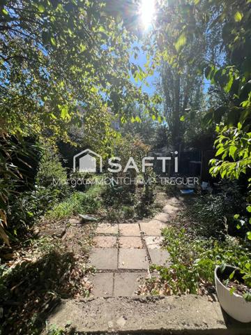 Rez-de-jardin de 85m², grand jardin, garage double