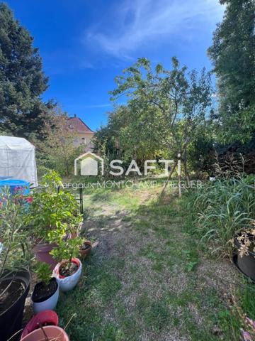 Rez-de-jardin de 85m², grand jardin, garage double