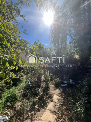 Rez-de-jardin de 85m², grand jardin, garage double