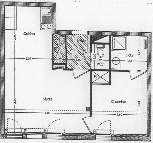 Appartement 2 pièces - 44100 Nantes -  Zola