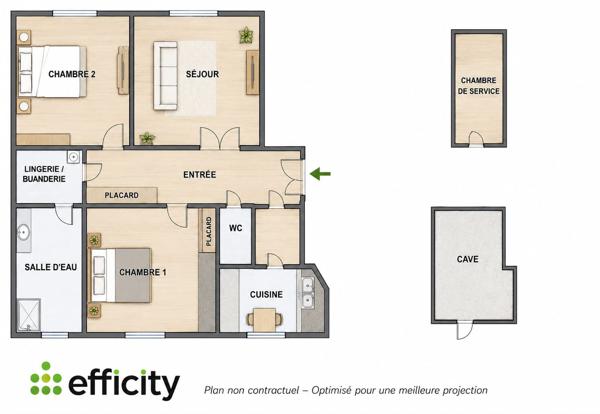 Appartement
         3 pièces
        - 77 m² 625 000 € *