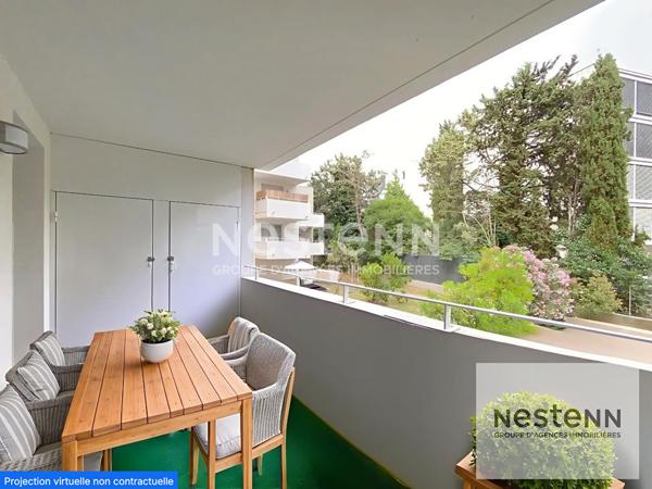 A vendre appartement 3 pièces de 62 m² avec terrasse et parking souterrain à Montpellier