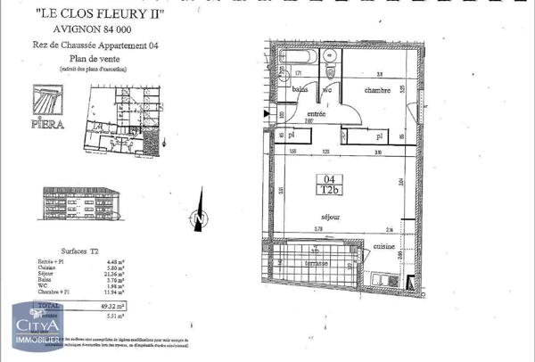 Appartement à vendre 2 pièces 49m²