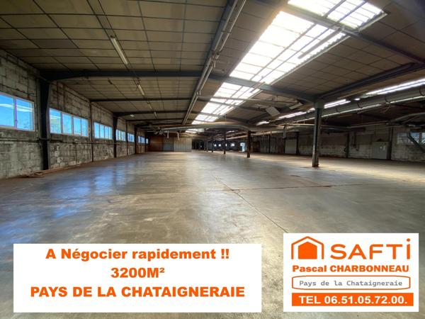 Batiment industriel 3 200m².