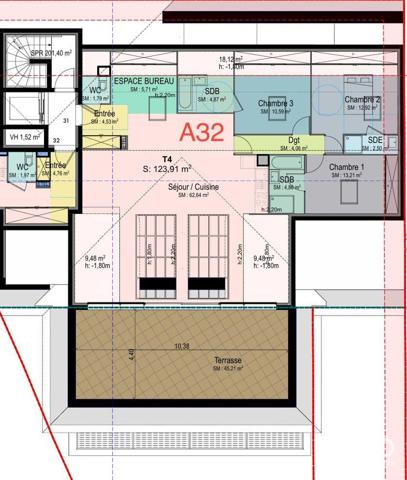 Appartement à vendre 4 pièces 124 m² Cogolin