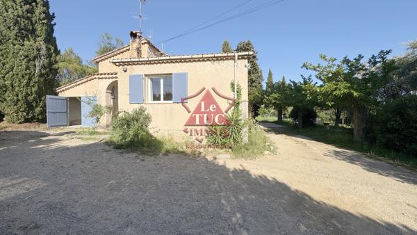 Grasse PLASCASSIER– Maison de plain-pied de 112 m² avec annexes incluse terrain plat 2000 m2 Grasse (06130)