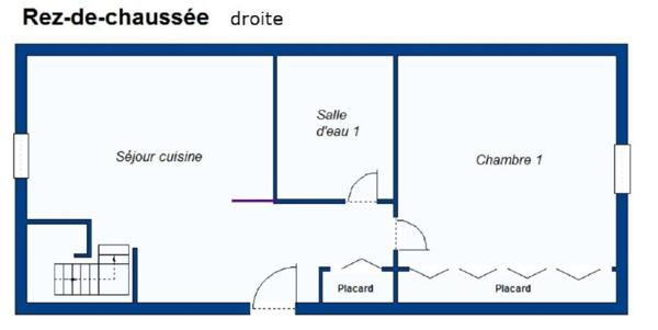 Appartement en duplex avec terrasse et vue sur le parc de la Victoire
