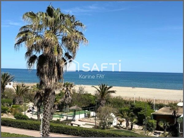Appartement traversant – Vue mer – Résidence front de mer – Balcon - Parking