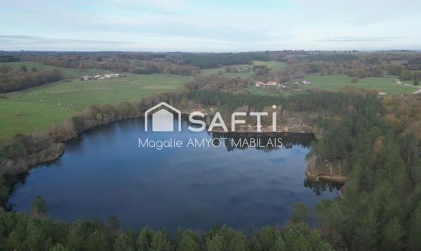 Superbe propriété de 26 ha : 2 maisons à rénover + 1 étang de 5ha